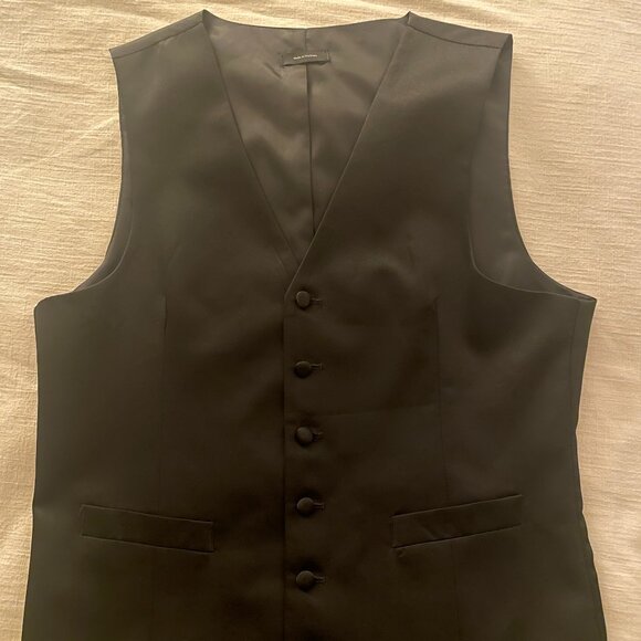 Men's Tuxedo Vest - Black - Gently Used - Picture 1 of 4